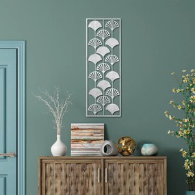 Fém fali dekoráció 32x90 cm Gingko – Wallity