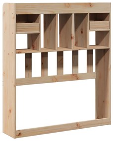 tömör fenyőfa fejtámla tárolóval 90 cm