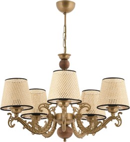 Fiona Coral Wood - Gold, White, Cream