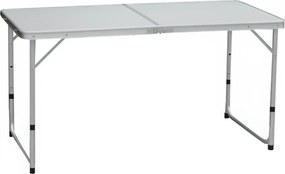 Összecsukható kempingasztal, 120 cm, alumínium/MDF, KEPI TYP 1
