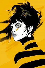 Poszter 30x45cm Sárga kecses