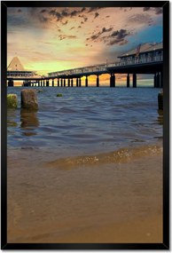 Poszterek keretben 40x60 Naplemente a tengerparton