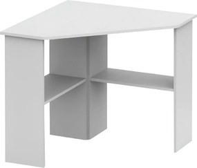 PC asztal, sarok, fehér, RONY NEW