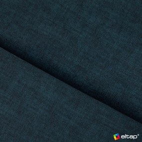 Kék bársony kinyitható-tárolóhelyes sarokkanapé (jobb oldali-L alakú) Barea – ELTAP