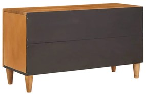 TV szekrény fiókkal Világosbarna 80 x 33 x 46 cm tömör mangófa