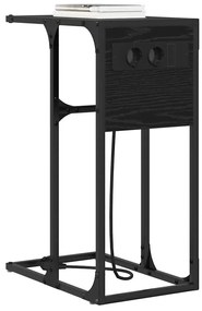 Éjjeli asztal Musta tammi 41.5 x 26 x 60.5 cm Faanyag