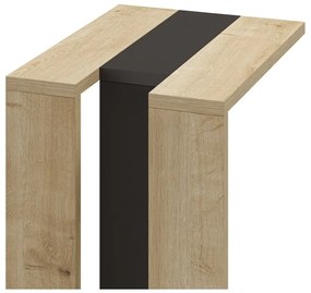 Tárolóasztal tölgyfa dekorral 40x30 cm Macha – Marckeric