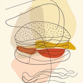 Poszter 20x20cm Vékony Burger