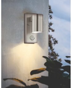 Eglo 99569 - LED Kültéri fali lámpa érzékelővel RIGA 1xGU10/3W/230V IP44