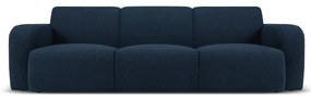 Sötétkék buklé kanapé 235 cm Molino – Micadoni Home