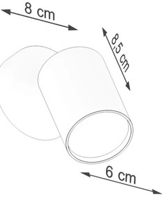 Sollux SL.1123 - Fali spotlámpa LEMMI 1xGU10/40W/230V fehér