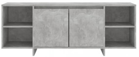 betonszürke szerelt fa TV-szekrény 130x35x50 cm