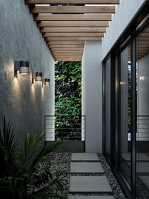 Nordlux modern skandináv kültéri fali lámpa aludra fekete nor2118011203 IP54