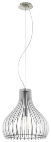 Eglo 61915 - Csillár zsinóron TINDORI 1xE27/60W/230V átm. 38 cm fehér