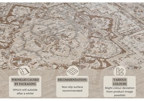 Bézs-krémszínű szőnyeg 200x280 cm Terrain Designer Sand – Hanse Home