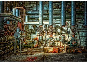 Fotótapéta kazánház cső pince fotótapéta 312 x