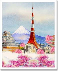 Poszterek keretben 40x50 Kirándulás Japánba