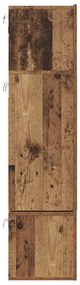 TV szekrény garnitúra 6 pcs Régi fa 80 x 30 x 30 cm Faanyag