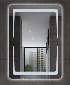 Viva AURA NORD fürdőszobai tükör - érintőkapcsolóval - LED - ÁLLÓ / FEKVŐ - 60 x 80 cm