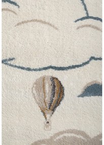Krémszínű gyerek szőnyeg 120x170 cm Hot Air Balloon – Hanse Home