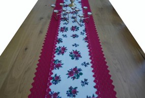 Mg Futófelület Folk ecru Bordó 45x150 pol