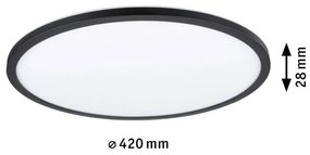Paulmann 70999 - LED/22W ATRIA stmívatelný panel 230V 3000K černý