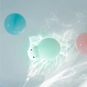 MegaLight - LED RGB Újratölthető gyermek érintős fürdőkád lámpa SWIMMY HIPPO LED/5V