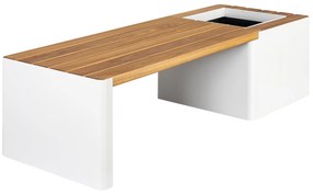 Pad önötőzős vilaghőrseppel WOODGREEN - Hobby Flower szín: fehér/natúr fa