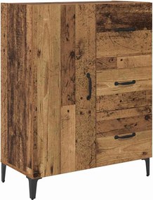 vidaXL Széf fiókkal Öreg fa 69,5 x 34 x 90 cm Faanyag
