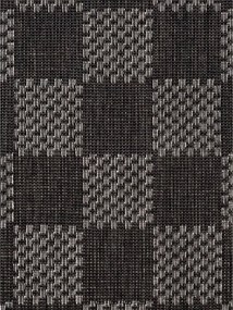 Fekete-krémszínű kültéri-beltéri szőnyeg 120x170 cm Haringey Dorothy – Ted Baker