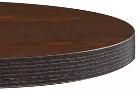 sötétbarna MDF bisztróasztal 60 cm