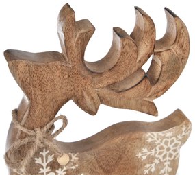 4Home Snowflake Deer Mangófa dekoráció, 33 cm