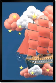 Poszterek keretben 40x60 Léghajó Vitorlák