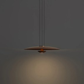 Modern függőlámpa bronz diófa elemekkel, dimmelhető LED-del - Smith