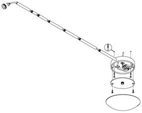 EGLO 88969 - Kiegészító csillárhoz EXTENTION matt króm