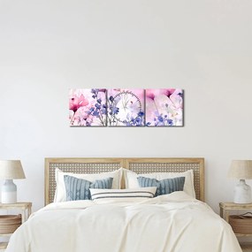 Kép - Akvarell rét (órával) (90x30 cm)