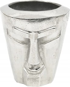 Virágtartó Ezüst Fej 21x19cm Alumínium Arc 20