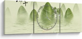Kép - Zöld-hegyi völgy (órával) (90x30 cm)