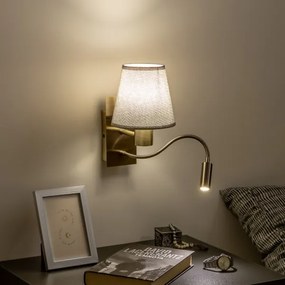 Brilagi - LED Fali lámpa NUBILA 1xE27/25W/230V + LED/3W réz/szürke