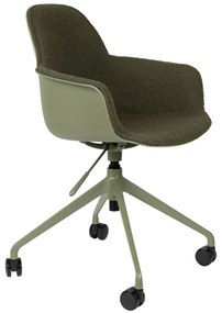 Albert Kuip karfás irodai design szék, zöld