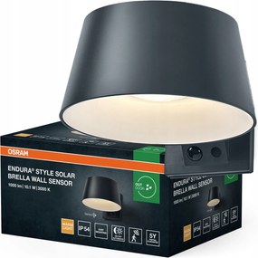 Kerti fali lámpa Led Alkonyat mozgásérzékelő 10.1W 3000K IP54 Endura