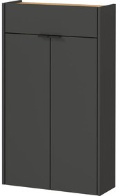 Antracitszürke szekrény 56x97x22 cm Ameca – Germania