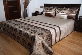 Luxus ágytakaró barna árnyalatokban, motívummal Szélesség: 200 cm | Hossz: 220 cm