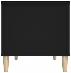 fekete szerelt fa dohányzóasztal 90x44,5x45 cm