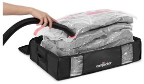 XXL Black Edition 3D fekete ágy alatti ruhatároló doboz, 145 l - Compactor