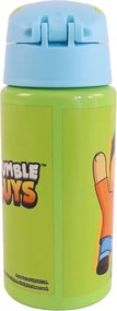Stumble Guys All Day alumínium szívószálas kulacs akasztóval 500 ml