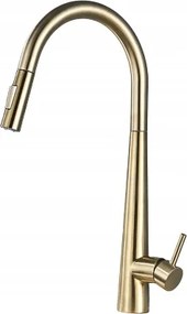 Konyhai csaptelep arany kihúzható kifolyócsővel Ww- Magas 48 CM
