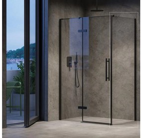 Ravak X9VV40300Z1 - Rögzített zuhanyfal COOL 80x195 cm fekete