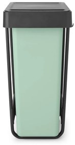 Mentazöld-sötétszürke műanyag szelektív beépíthető szemetes 60 l Sort&amp;Go – Brabantia