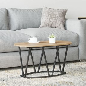 Kávézóasztal Mesteri Tölgy 80x40x40,5 cm Műanyag és Fém